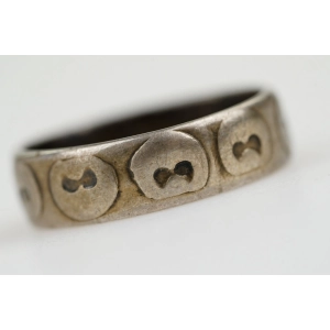 78872 RYTOSZTUKA PIERŚCIONEK OBRĄCZKA KULKI PRÓBA 3 WAGA 4,5 CM R. 18,5 (2).jpg