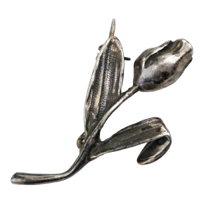 SREBRO BROSZA KWIAT TULIPAN WAGA 3,9 G