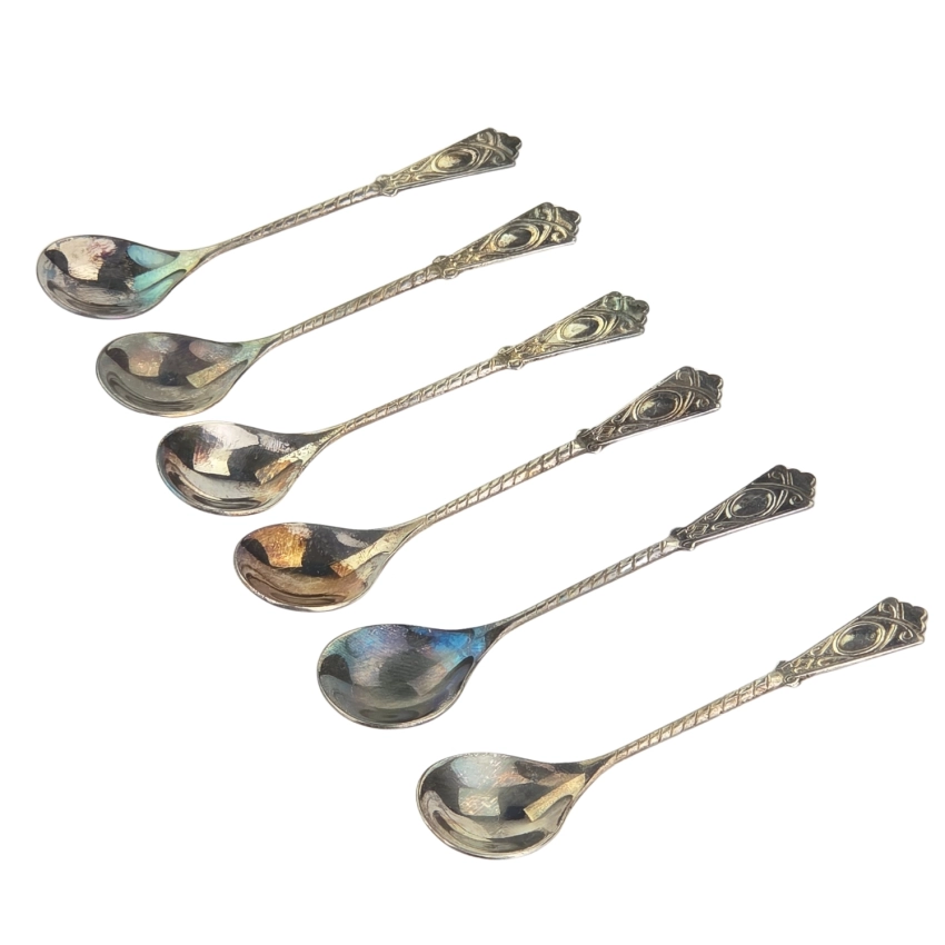 78901 ŻOLIBORZ KOMPLET ELEGANCKICH PLATEROWANYCH ŁYŻECZEK DO KAWY (1).jpg