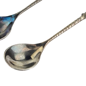78901 ŻOLIBORZ KOMPLET ELEGANCKICH PLATEROWANYCH ŁYŻECZEK DO KAWY (5).jpg