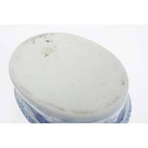 55153 CERAMICZNA KACZKA POJEMNIK NA PASZTET SCHOWEK NA DROBIAZGI KABALTEM MALOWANA (6).JPG