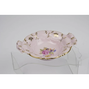 42114 PIRKENHAMMER ŚLICZNA MISECZKA PATERKA Z USZKAMI Z RÓŻOWEJ PORCELANY (2).jpg