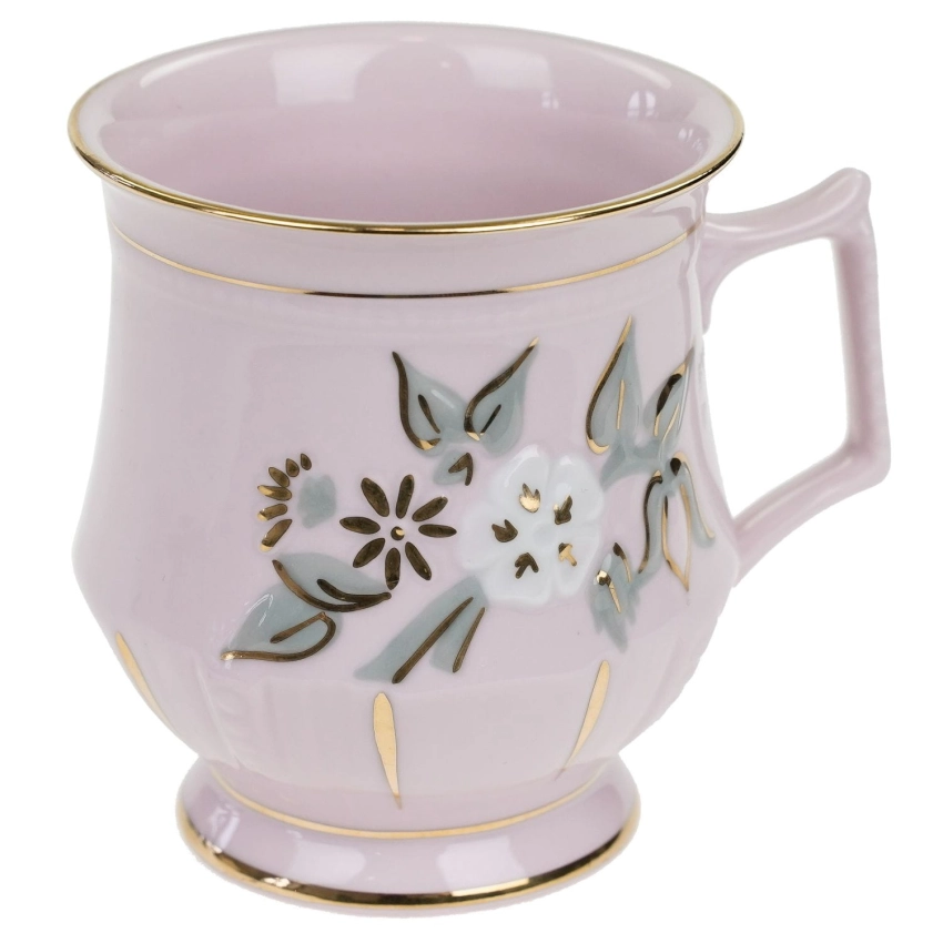 70006 CHODOV KUBEK FILIŻANKA Z RÓŻOWEJ PORCELANY KWIATOWE DEKORACJE.jpeg