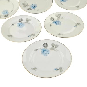78942 ROSENTHAL AIDA UROCZY BŁĘKITNE RÓŻE KOMPLET TALERZY DESEROWYCH (2).jpg