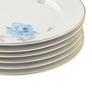 78942 ROSENTHAL AIDA UROCZY BŁĘKITNE RÓŻE KOMPLET TALERZY DESEROWYCH (9).jpg