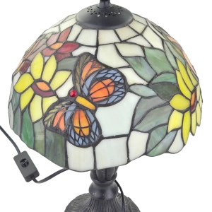 79040 STYLIZOWANA LAMPKA WITRAŻOWA W STYLU TIFFANY MOTYLE I SŁONECZNIKI (4).jpg