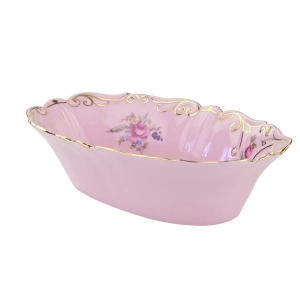 79057 KARLOVY VARY RAWIERKA OWALNY PÓŁMISEK Z RÓZOWEJ PORCELANY (5).jpg