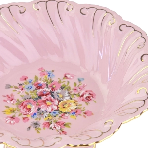 79061 LEANDER FELICJA GŁĘBSZA PATERKA NA NÓŻCE NA CZEKOLADKI Z RÓŻOWEJ PORCELANY KOLOROWE KWIATKI (4).jpg