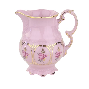 LEANDER SONATA MLECZNIK Z RÓŻOWEJ PORCELANY RÓŻYCZKI