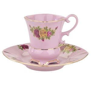 79063 LEANDER FILIŻANKA ZE SPODKIEM RÓŻOWA PORCELANA RÓŻYCZKI (1).jpg