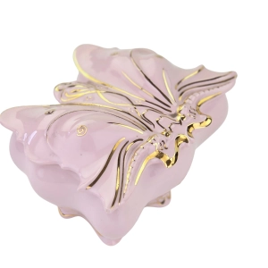 79068 CHODOV BOMBONIERA PUZDERKO MOTYL Z RÓŻOWEJ PORCELANY (4).jpg