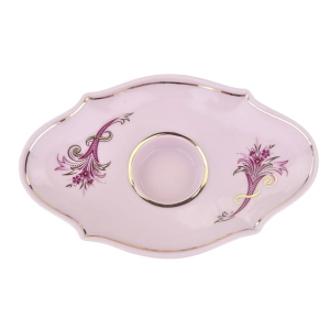 79070 ROYAL DUX ŚWIECZNIK Z RÓŻOWEJ PORCELANY (4).jpg