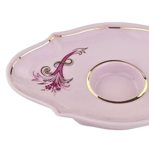 79070 ROYAL DUX ŚWIECZNIK Z RÓŻOWEJ PORCELANY (5).jpg
