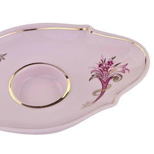 79070 ROYAL DUX ŚWIECZNIK Z RÓŻOWEJ PORCELANY (6).jpg