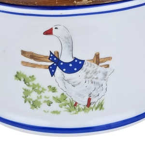 79163 FRANCJA P.J. VALETTE ŚLICZNA SOLNICA Z GĄSKĄ DO ZAWIESZENIA W STYLU WIEJSKIM (4).jpg