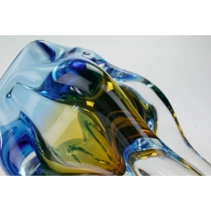 54811 CHŘIBSKÁ J. HOSPODKA BARWNY ŚLICZNY WAZON Z LAT 60-TYCH 16 cm (4).JPG
