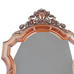 79237 LUSTRO W PIĘKNEJ DREWNIANEJ RZEŹBIONEJ RAMIE 86 X 55 CM (2).jpg