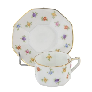 79256 ROSENTHAL GRANIASTA MOKKA ZE SPODKIEM W KWIATOWY RZUCIK RZADKOŚĆ (7).jpg