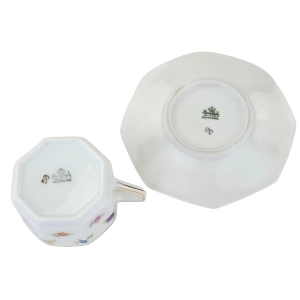 79256 ROSENTHAL GRANIASTA MOKKA ZE SPODKIEM W KWIATOWY RZUCIK RZADKOŚĆ (12).jpg