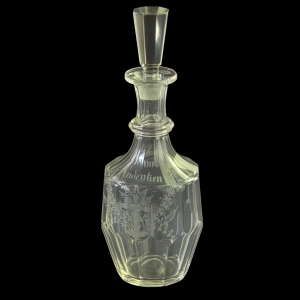 79276 BIEDERMEIER RĘCZNIE SZLIFOWANA KARAFKA TYPU PRUSKIEGO ZUM ANDENKEN (2).jpg