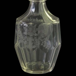 79276 BIEDERMEIER RĘCZNIE SZLIFOWANA KARAFKA TYPU PRUSKIEGO ZUM ANDENKEN (6).jpg