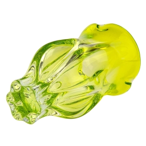 79298 CHŘIBSKÁ ZIELONY LIMONKOWY WAZON PIĘKNE SZKŁO ARTYSTYCZNE HOSPODKA (10).jpg