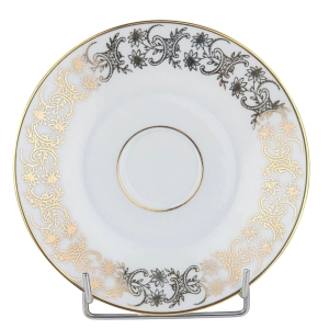 79344 STRUŽNA BŁĘKITNA FILIŻANKA ZE SPODKIEM ZŁOTE ORNAMENTY (9).jpg