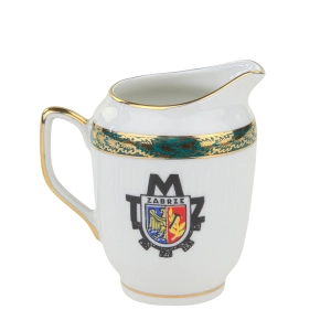 WAŁBRZYCH MLECZNIK Z LOGO TOWARZYSTWA MIŁOŚNIKÓW ZABRZA HERB ZABRZA