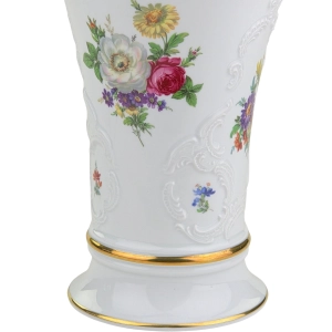 79388 ROYAL KPM PIĘKNY DUŻY WAZON KRATER RELIEFY I KOLOROWE KWIATY (4).jpg