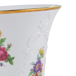 79388 ROYAL KPM PIĘKNY DUŻY WAZON KRATER RELIEFY I KOLOROWE KWIATY (5).jpg