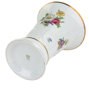 79388 ROYAL KPM PIĘKNY DUŻY WAZON KRATER RELIEFY I KOLOROWE KWIATY (13).jpg