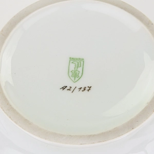 79389 OBERKOTZAU AMFORA URNA KOBALTOWO-ZŁOTE KWIATY (9).jpg