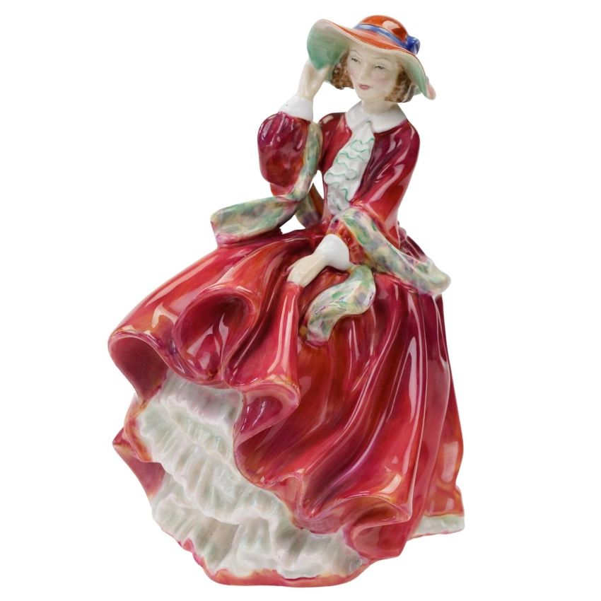 70203 ROYAL DOULTON FIGURKA NIEWIASTY W CZERWONEJ SUKNI TOP O’ THE HILL (1).jpg