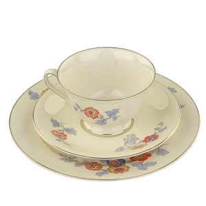 79401 ROSENTHAL EMPIRE KOŚĆ SŁONIOWA I KOLOROWE KWIATY ŚNIADANIÓWKA (3).jpg