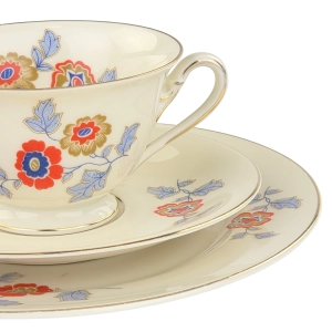 79401 ROSENTHAL EMPIRE KOŚĆ SŁONIOWA I KOLOROWE KWIATY ŚNIADANIÓWKA (5).jpg