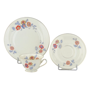 79401 ROSENTHAL EMPIRE KOŚĆ SŁONIOWA I KOLOROWE KWIATY ŚNIADANIÓWKA (7).jpg