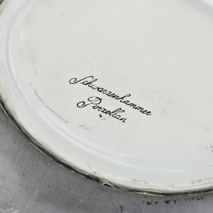 79417 SCHWARZENHAMMER PTASZKI NA PORCELANIE W CYNOWEJ RAMIE MODRASZKI ZWYCZAJNE (6).jpg