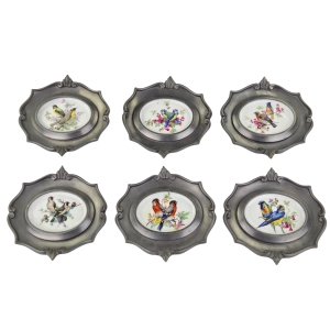 79417 SCHWARZENHAMMER PTASZKI NA PORCELANIE W CYNOWEJ RAMIE MODRASZKI ZWYCZAJNE (7).jpg