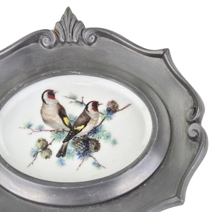 79421 SCHWARZENHAMMER PTASZKI NA PORCELANIE W CYNOWEJ RAMIE Z SZCZYGŁAMI ZWYCZAJNYMI (3).jpg