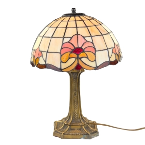 STYLIZOWANA LAMPKA WITRAŻOWA W STYLU TIFFANY KWIATY