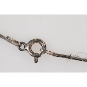 79455 PIĘKNY STARY SREBRNY ŁAŃCUSZEK ŻMIJKA PRÓBA 925 WAGA 3,6 G DŁ. 45 CM (3).jpg