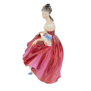 79497 ROYAL DOULTON SOUTHERN BELLE FIGURKA NIEWIASTY W CZERWONEJ SUKNI (4).jpg