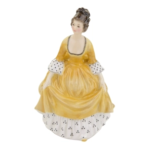ROYAL DOULTON CORALIE FIGURKA NIEWIASTY W ŻÓŁTEJ SUKNI