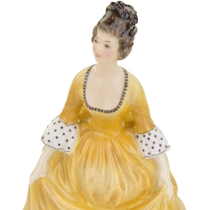 79498 ROYAL DOULTON CORALIE FIGURKA NIEWIASTY W ŻÓŁTEJ SUKNI (6).jpg
