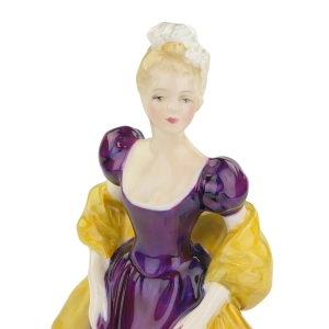 79501 ROYAL DOULTON LORETTA FIGURKA NIEWIASTY Z ŻÓŁTYM SZALEM (6).jpg