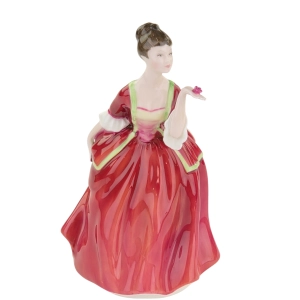 79502 ROYAL DOULTON FLOWER OF LOVE FIGURKA NIEWIASTY Z RÓŻĄ NA DŁONI (2).jpg
