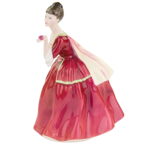 79502 ROYAL DOULTON FLOWER OF LOVE FIGURKA NIEWIASTY Z RÓŻĄ NA DŁONI (3).jpg