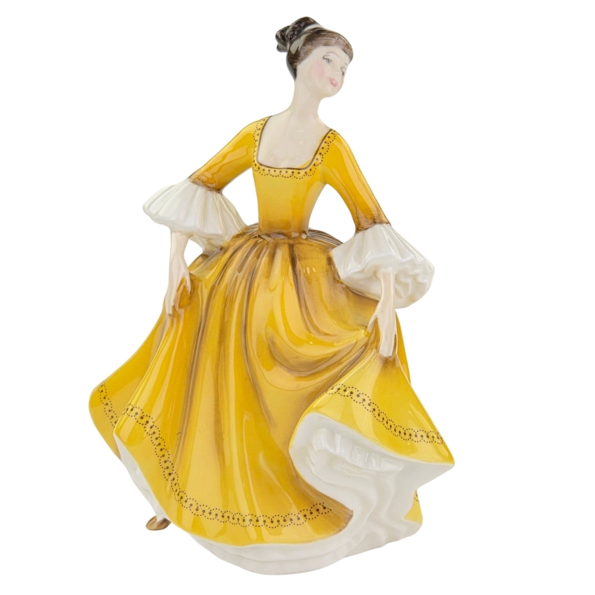 79504 ROYAL DOULTON STEPHANIE FIGURKA NIEWIASTY W ŻÓŁTEJ SUKNI (1).jpg