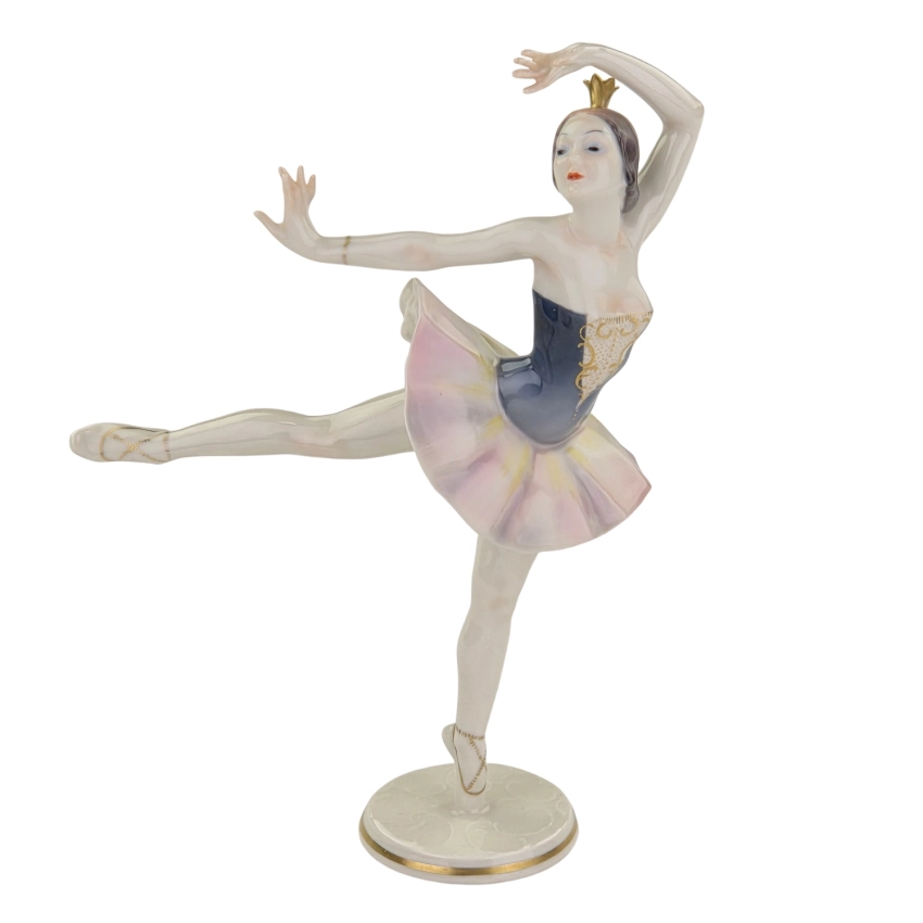 79513 HUTSCHENREUTHER C. WERNER ŚLICZNA RĘCZNIE MALOWANA FIGURKA BALETNICY (1).jpg