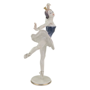 79513 HUTSCHENREUTHER C. WERNER ŚLICZNA RĘCZNIE MALOWANA FIGURKA BALETNICY (3).jpg